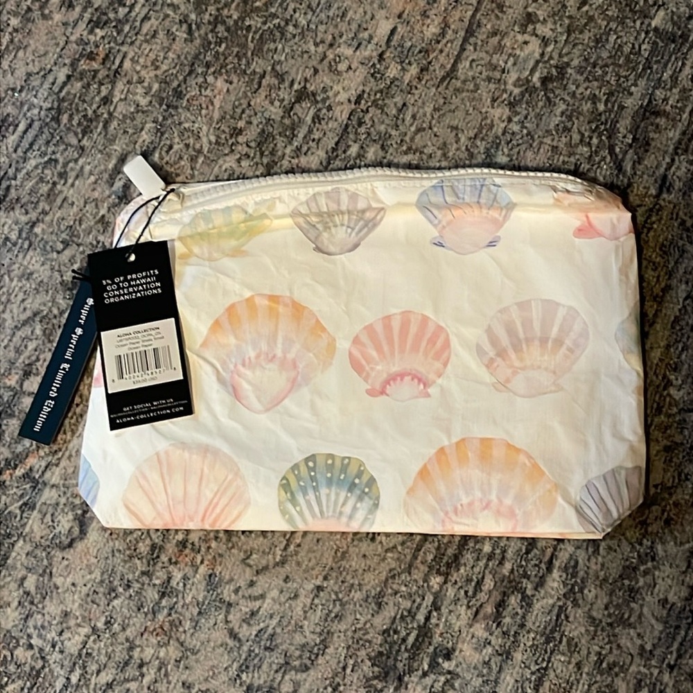 Aloha Collection Ocean Paper Shell Small Pouch